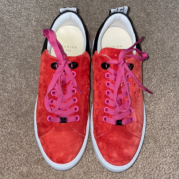 NUBIKK Shoes - NWT NUBIKK (NBKK) Red Velour Sneakers